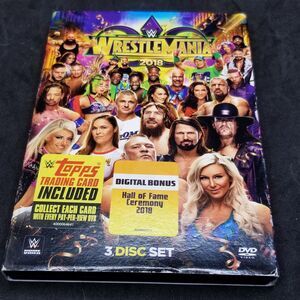 WWE Wrestlemania 2018 DVD 3 dvd set with case and booklet